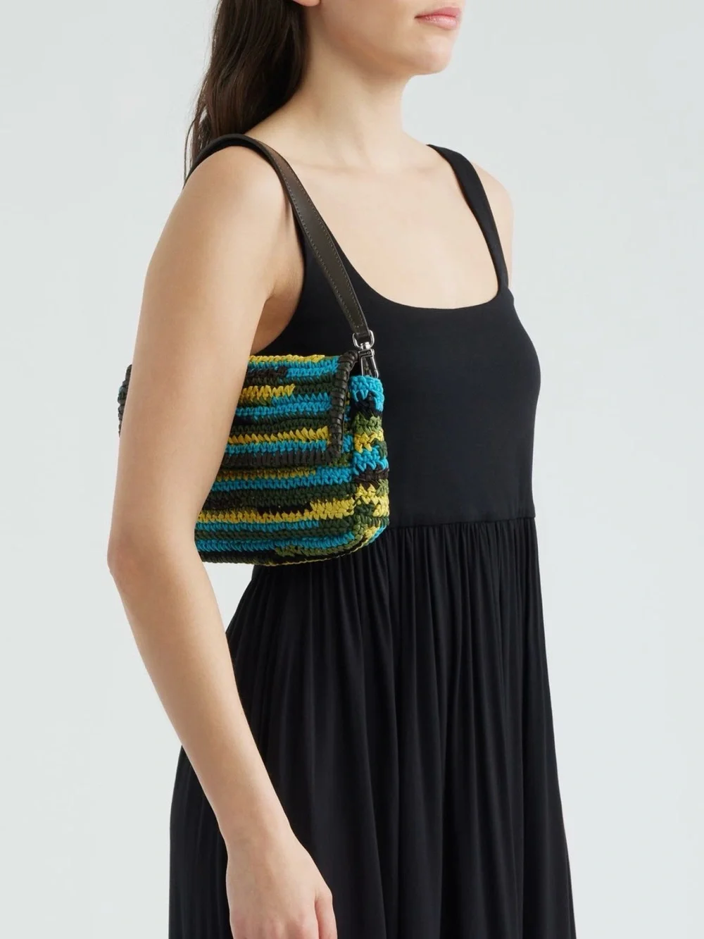 Staud Timmy Crochet Shoulder Bag Happy Sack NWT